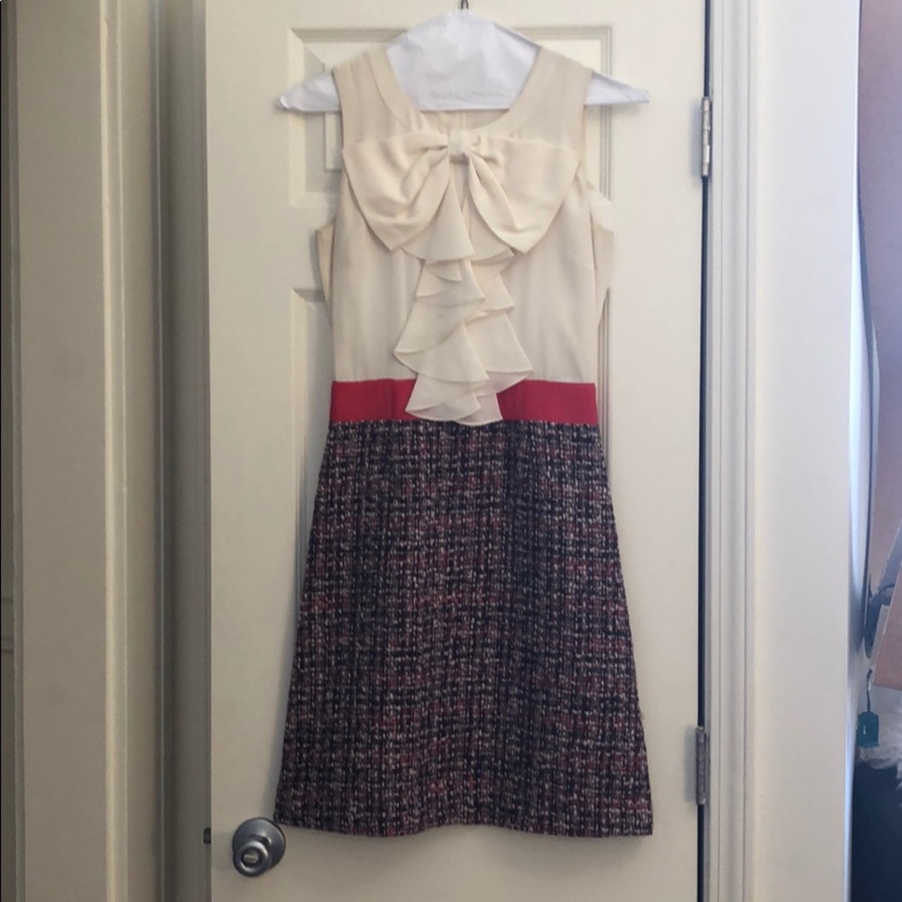 kate spade silk and tweed sheath dress